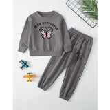 Pink Butterfly ( Smook Grew ) Sweat-shirt & TROUSER