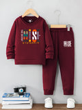 Rise (Maroon) Sweat-shirt & TROUSER